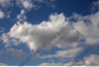 Photo Texture of Blue Clouded Clouds